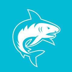shark, logo element