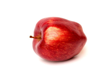 Red apple on a white background