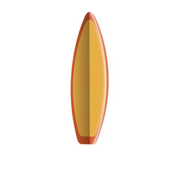 Isolated Surfboard
