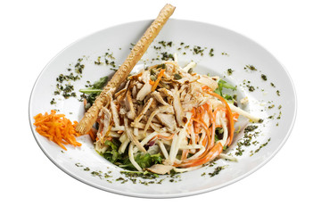 Celery and carrots salad