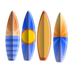 Set of surfboards