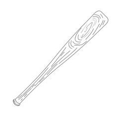 Isolated baseball bat