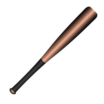 Isolated baseball bat