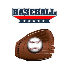 Isolated baseball emblem