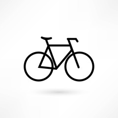 Obraz premium Bicycle icon on white background