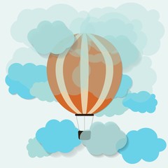 hot air balloon in the sky