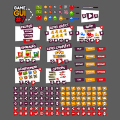 Game GUI #7 - obrazy, fototapety, plakaty