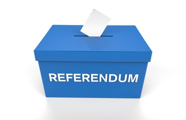 Referendum Voting Box - obrazy, fototapety, plakaty