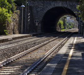 Fototapeta na wymiar Tunnel of the railway