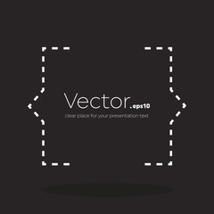 Abstract concept vector empty speech square quote text bubble. For web and mobile app isolated on background, illustration template design, creative presentation, business infographic social media.