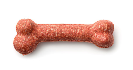 Top view of dogs dental chewing bone