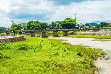View of Ping river at Lampang province