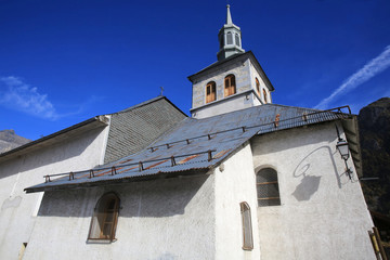 Fototapeta premium Eglise Saint-Loup. Servoz. Saint-Loup Church. Servoz.