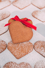 Heart shaped cookies