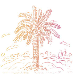 Date fruit palm