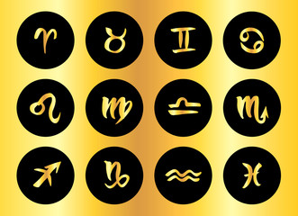 Zodiac signs set