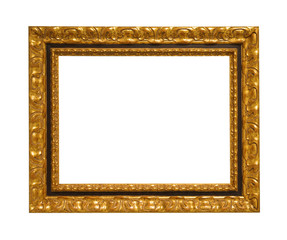 Fototapeta premium vintage frame on white background isolated