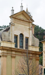 Fototapeta na wymiar detail of church in bonassola