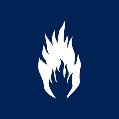 Fire flame icon - vector Illustration