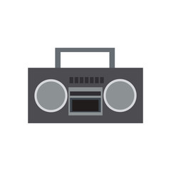 boombox stereo icon over white background. colorful design. vector illustration