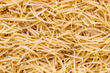 Italian pasta close up on background.