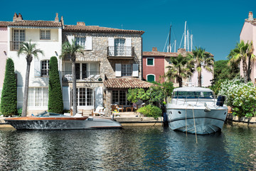 Marina on the Côte d'Azur, France - obrazy, fototapety, plakaty