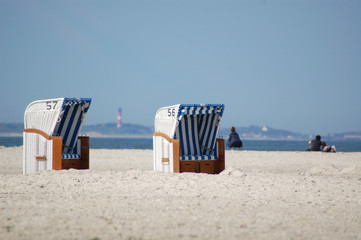 Strandk&ouml;rbe auf Amrum