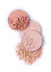 Beige face powder