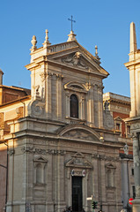 Fototapeta na wymiar Roma, la chiesa di Santa Maria della Vittoria