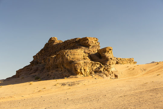 Wadi Rum Desert in Jordan sand stone