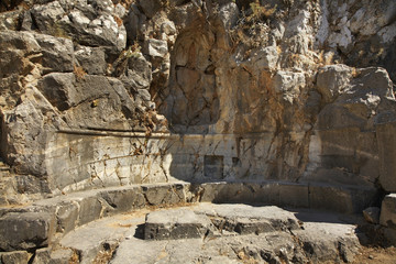 Acropolis in Lindos. Rhodes island. Greece