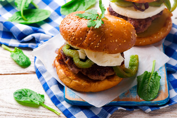 Chicken Sausage Burger.