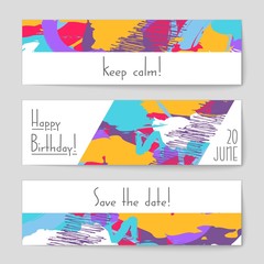 Fototapeta premium Abstract vector layout background set. For art template design, list, page, mockup brochure theme style, banner, idea, cover, booklet, print, flyer, book, blank, card, ad, sign, sheet,, a4.