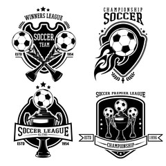 Soccer Black Badges Set