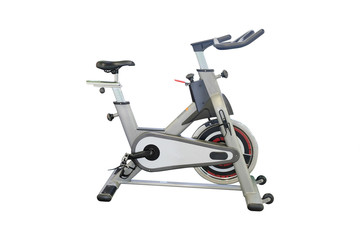 Fitness bikes in a fitness hall