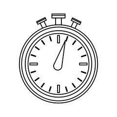 chronometer device icon over white background. vector illustration