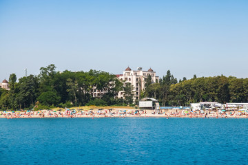Beach. Black sea coast, Burgas, Bulgaria