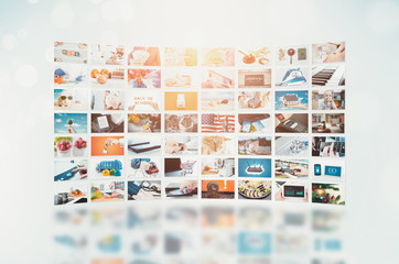 Multimedia video wall television broadcast