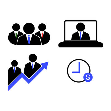 Set of business icons