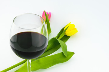 Wine and Tulips