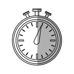 chronometer icon over white background. vector illustration