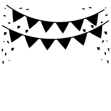 recommend clip art: silhouette festive bunting confetti st patrick day vector illustration eps 10