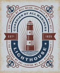 Vintage Lighthouse Typography