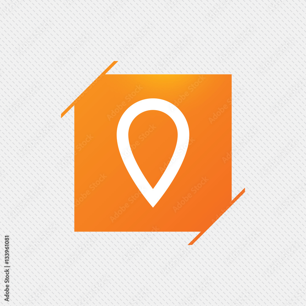 Poster map pointer sign icon. marker symbol.