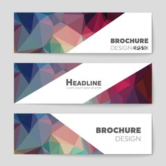 Fototapeta premium Abstract vector layout background set. For art template design, list, page, mockup brochure theme style, banner, idea, cover, booklet, print, flyer, book, blank, card, ad, sign, sheet,, a4.