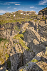 Fototapeta premium The way to Trolltunga, Norway
