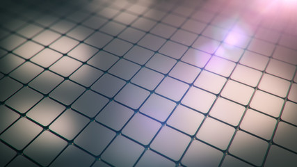 CPU lined up in rows creating technology
