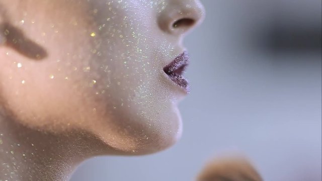 make-up artist doing make-up fashion