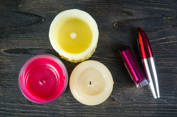 Cosmetics and candles