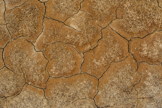 Overhead View Of Cracked Land